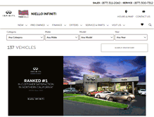 Tablet Screenshot of infiniti.niello.com